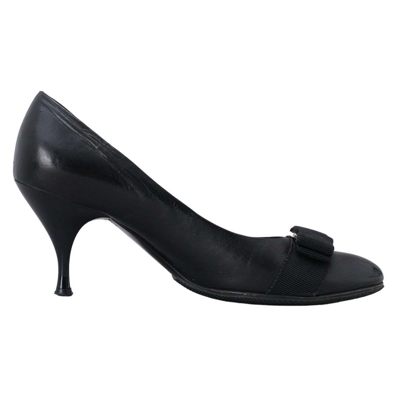 FERRAGAMO(USED)페레가모 바라리본 힐 #7