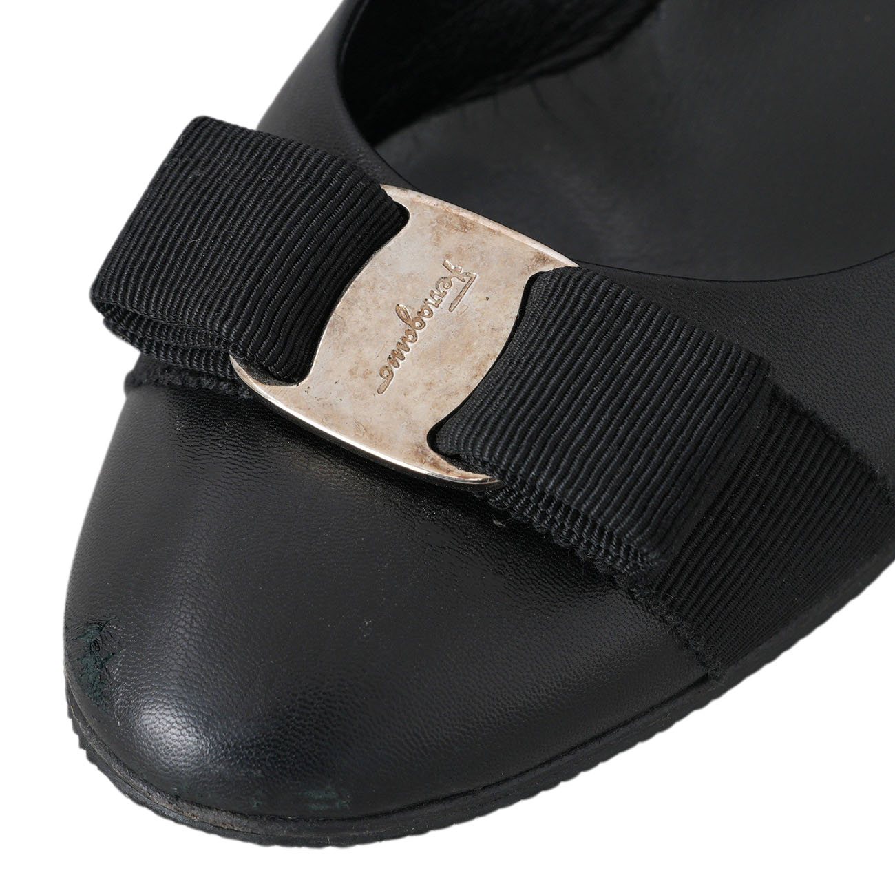 FERRAGAMO(USED)페레가모 바라리본 힐 #7
