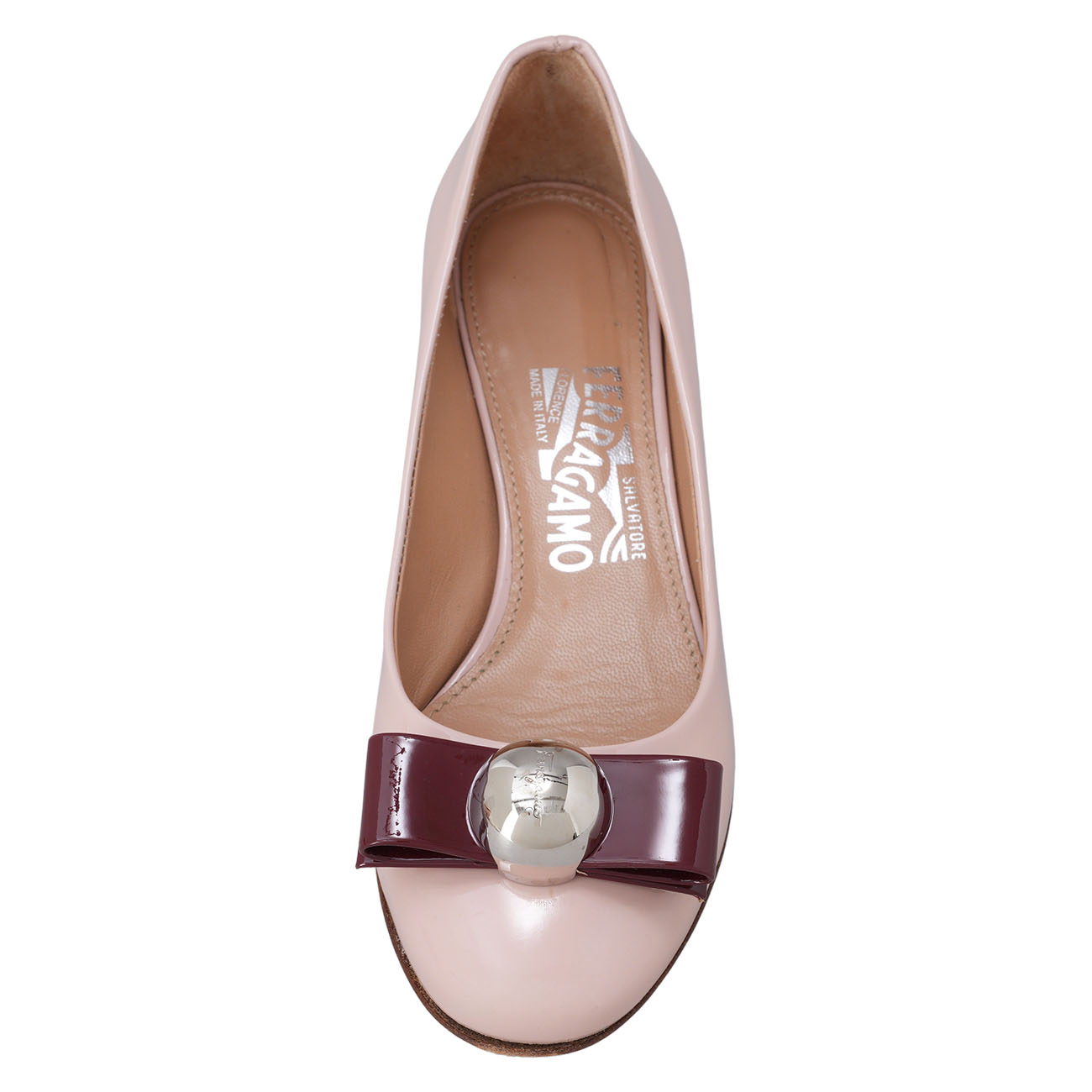 FERRAGAMO(USED)페라가모 바라리본 페이던트 힐 #5.5