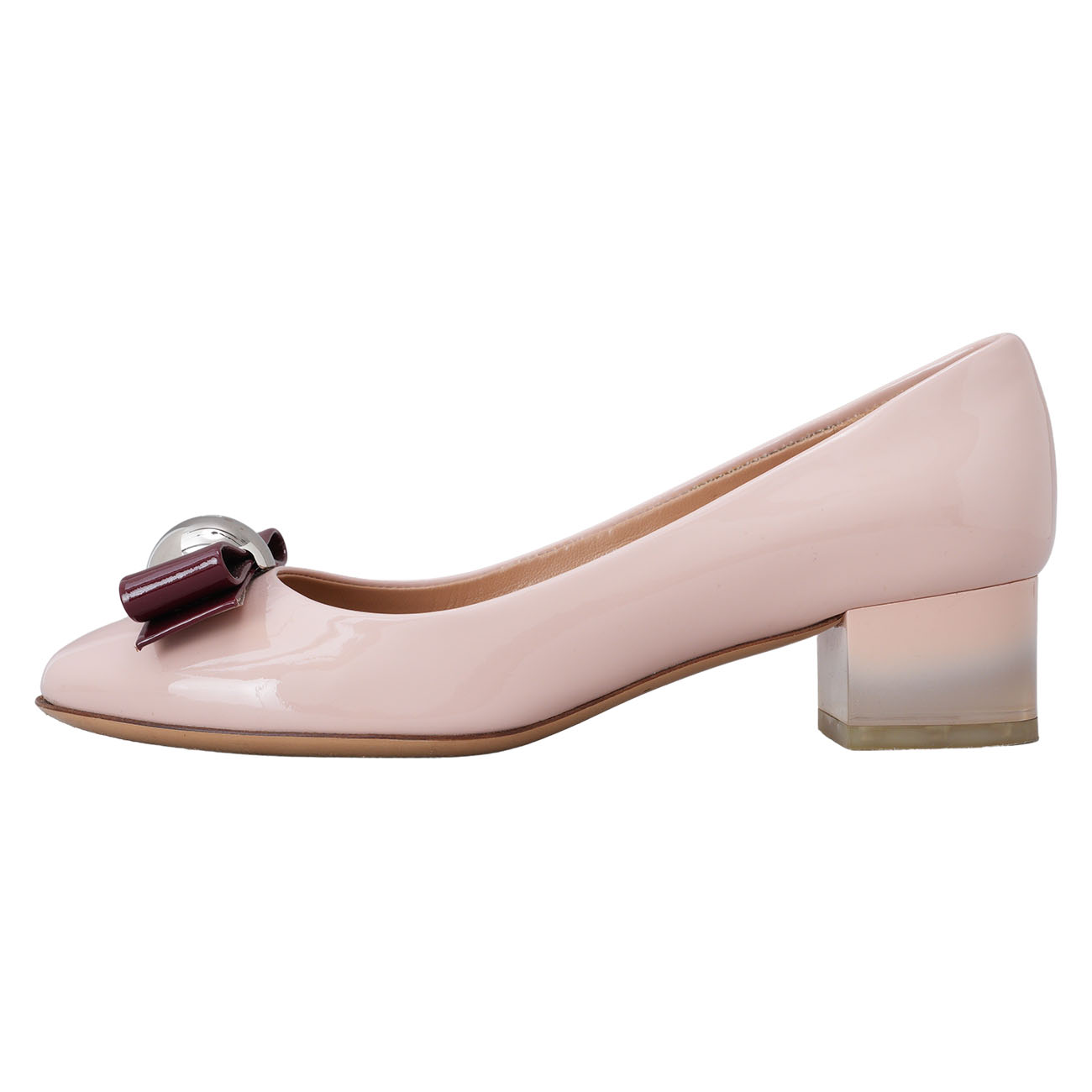 FERRAGAMO(USED)페라가모 바라리본 페이던트 힐 #5.5