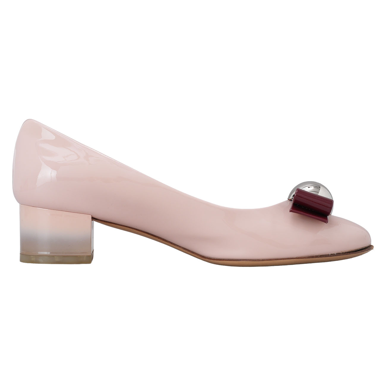 FERRAGAMO(USED)페라가모 바라리본 페이던트 힐 #5.5