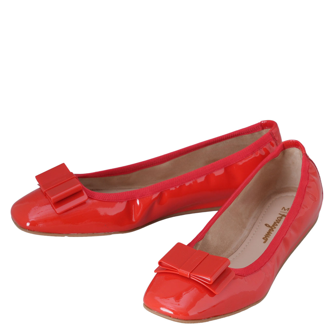 FERRAGAMO(USED)페레가모 페이던트 바라 플랫슈즈 #6.5