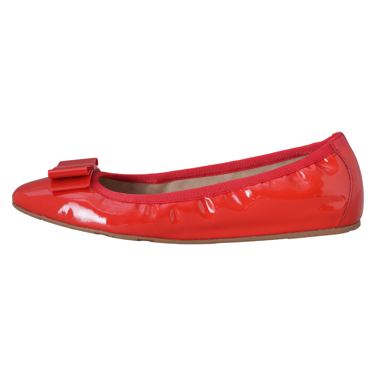 FERRAGAMO(USED)페레가모 페이던트 바라 플랫슈즈 #6.5
