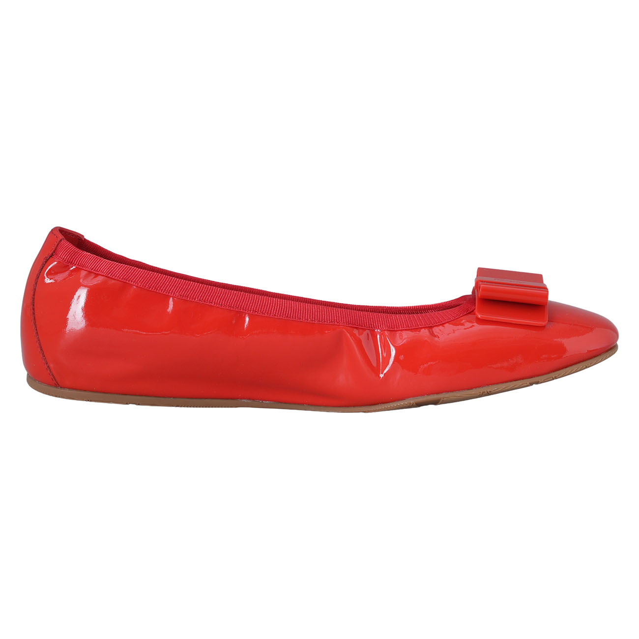 FERRAGAMO(USED)페레가모 페이던트 바라 플랫슈즈 #6.5