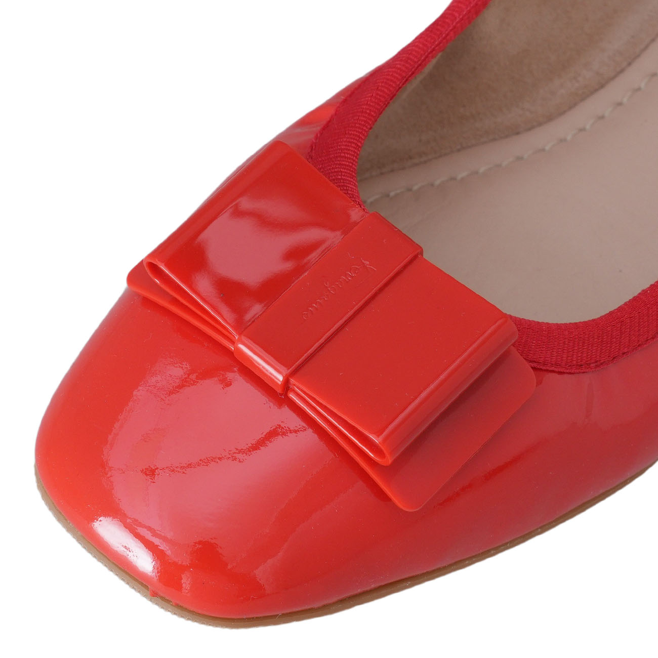 FERRAGAMO(USED)페레가모 페이던트 바라 플랫슈즈 #6.5