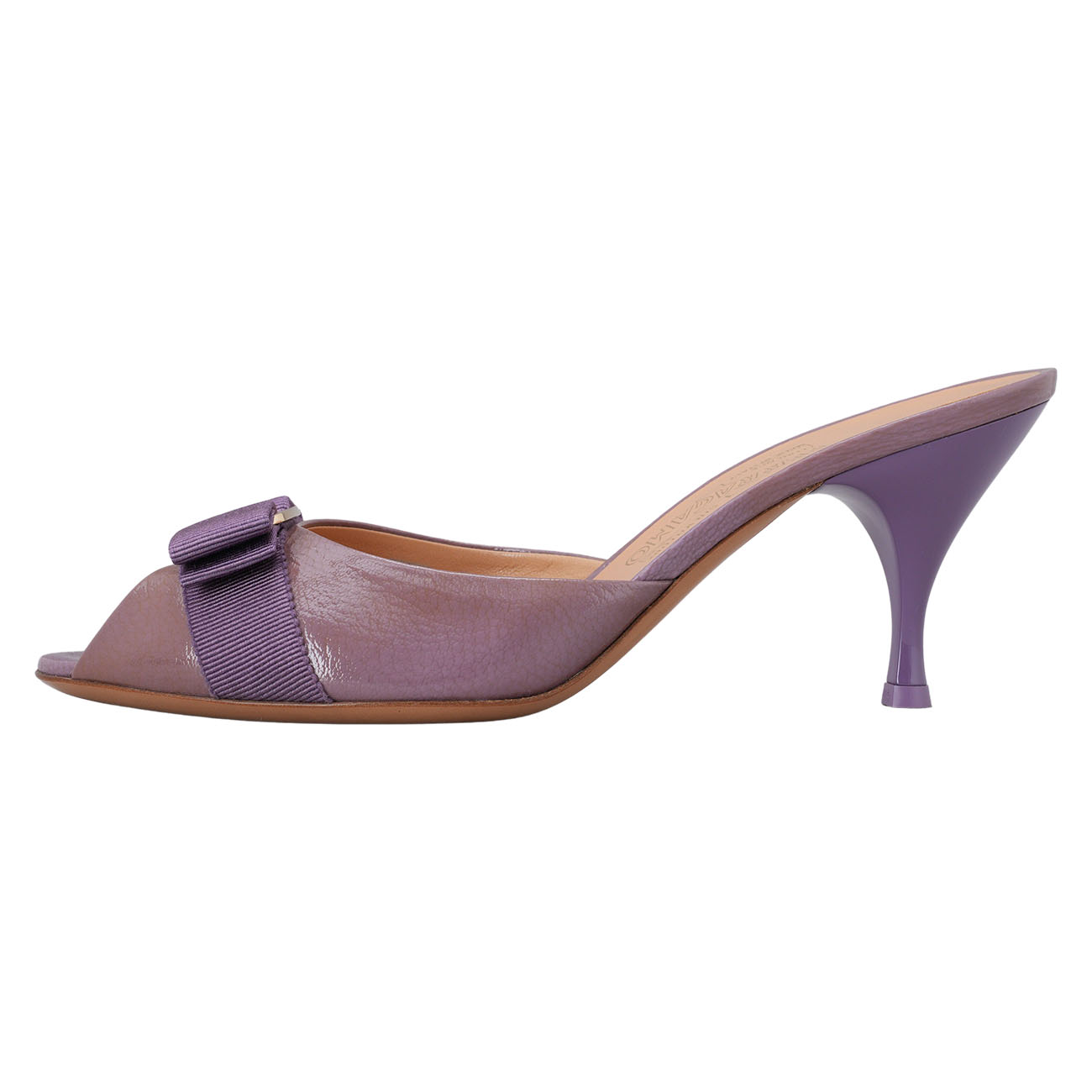 FERRAGAMO(USED)페레가모 바라리본 힐 #8.5