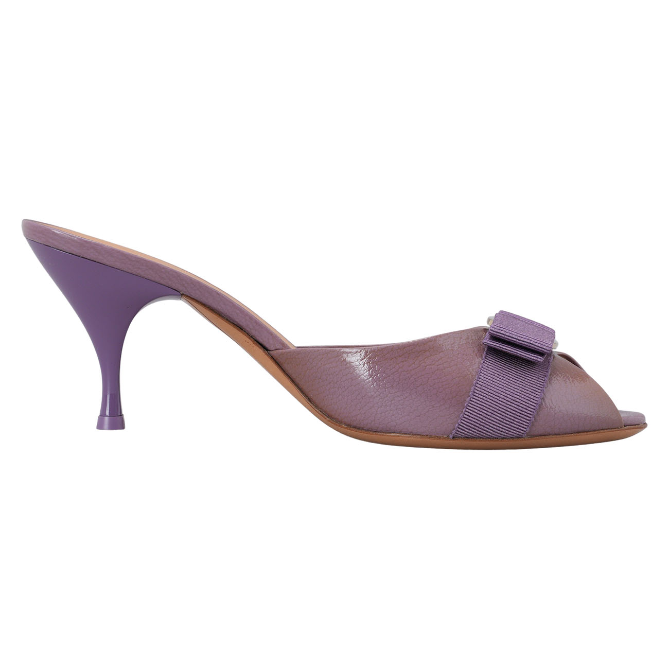 FERRAGAMO(USED)페레가모 바라리본 힐 #8.5
