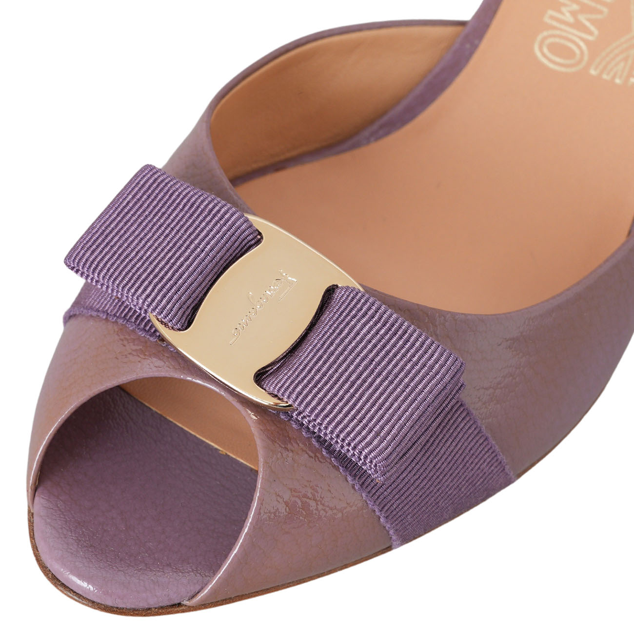 FERRAGAMO(USED)페레가모 바라리본 힐 #8.5
