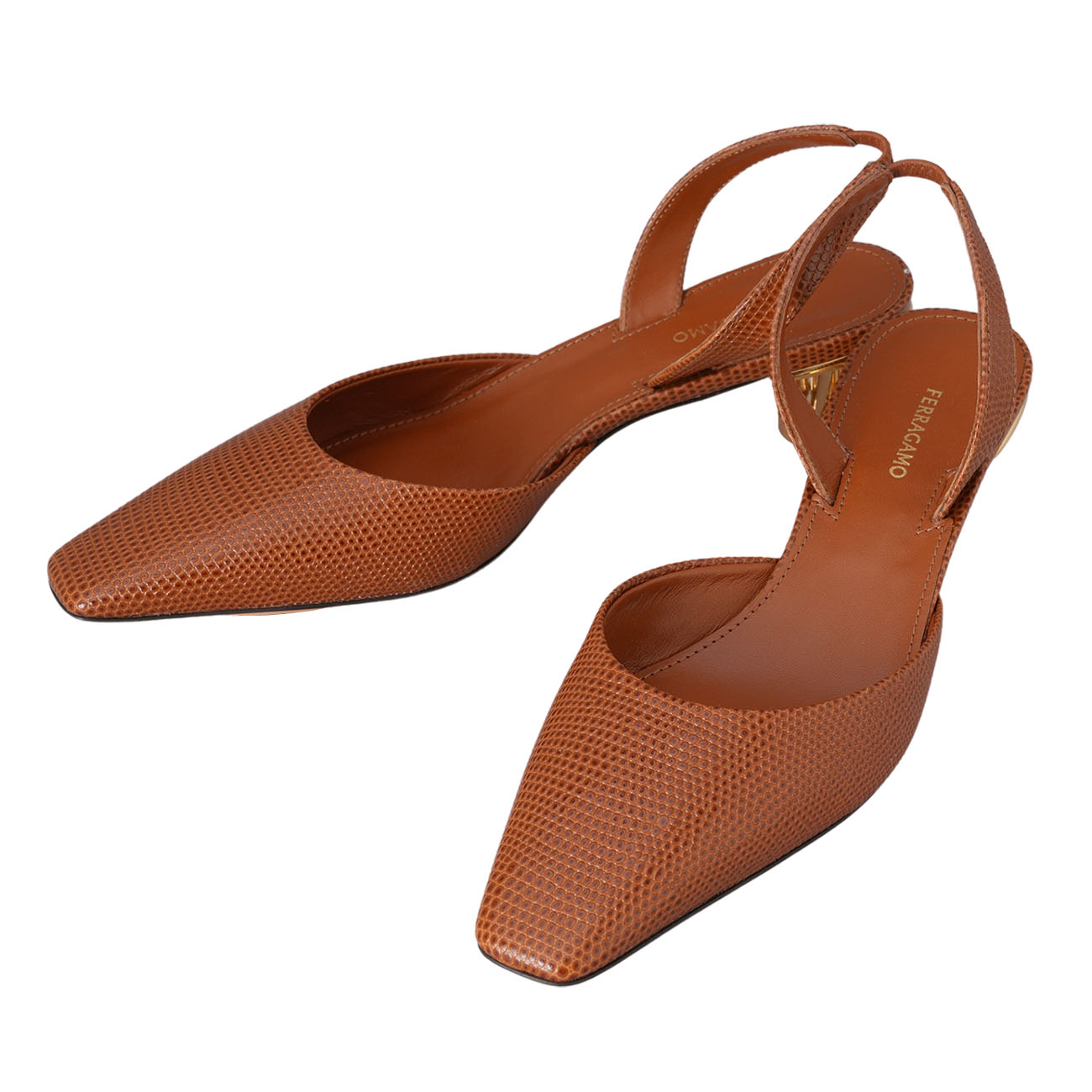 FERRAGAMO(USED)페레가모 알리사 펌프스 힐 #5.5