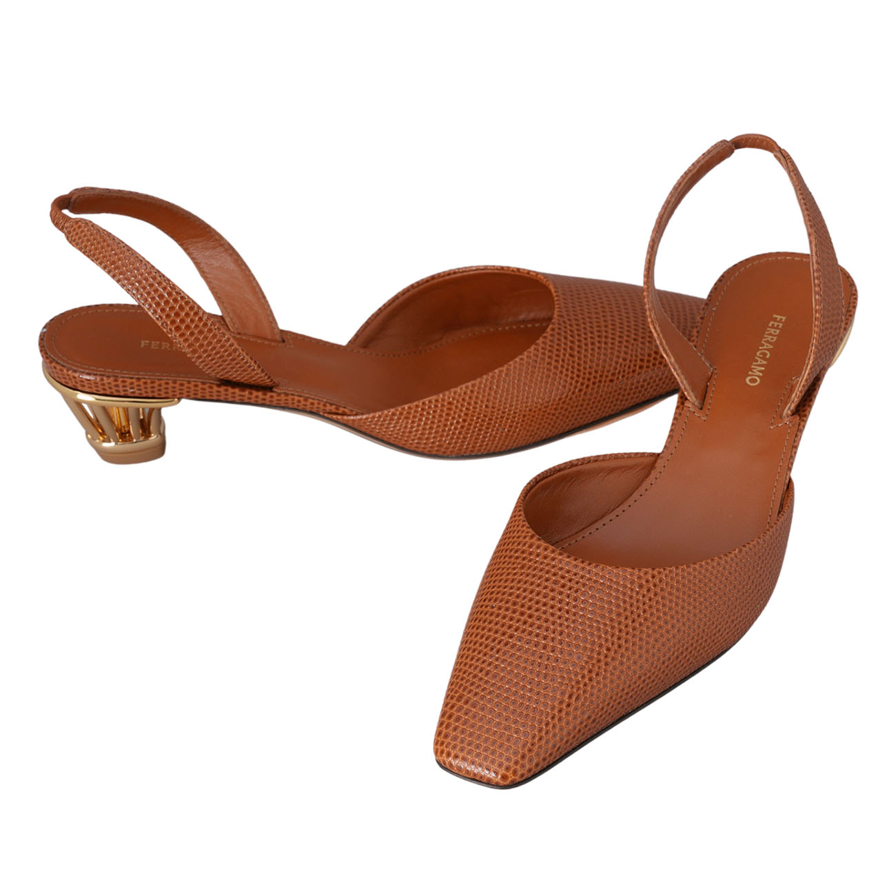 FERRAGAMO(USED)페레가모 알리사 펌프스 힐 #5.5
