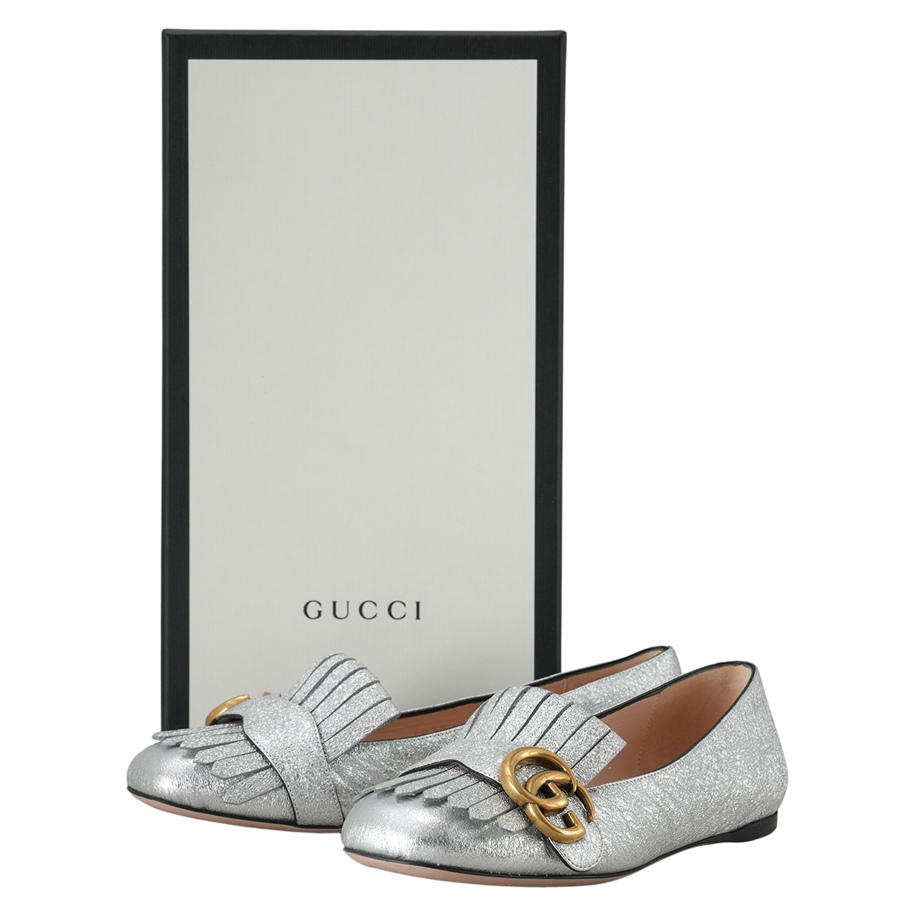 GUCCI(USED)구찌 453373 마몽 플랫 슈즈 #35