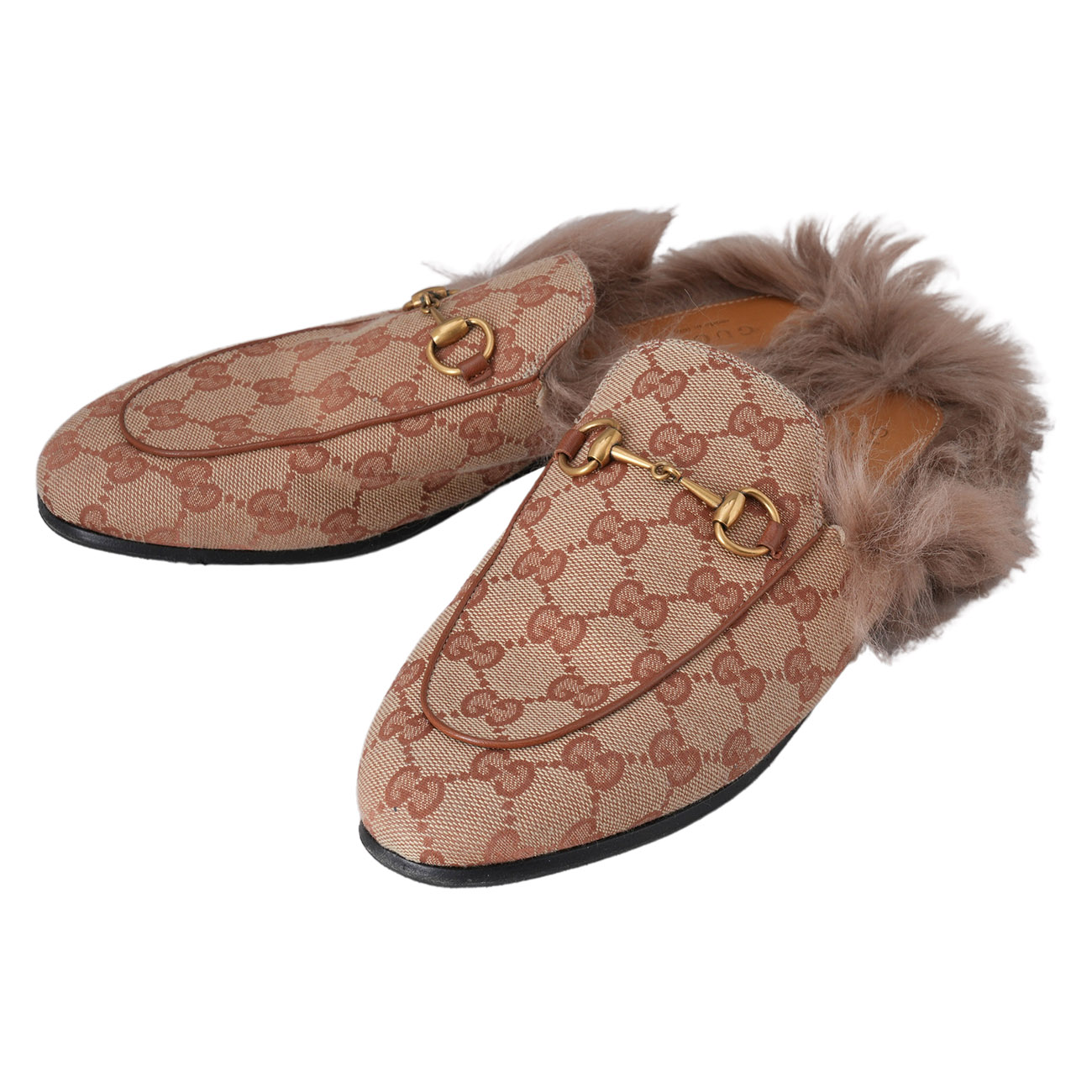 GUCCI(USED)구찌 홀스빗 자가드 뮬 #35.5