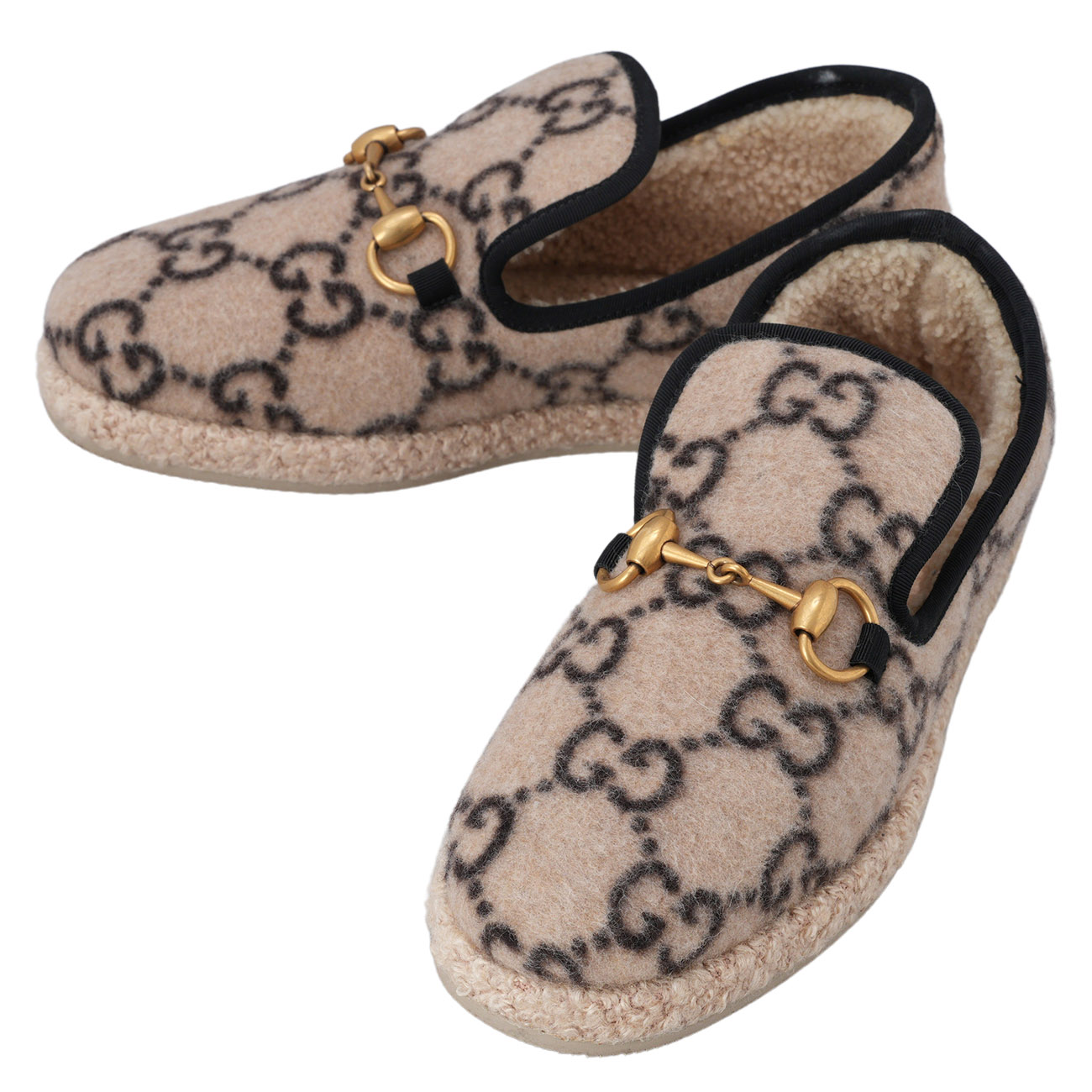 GUCCI(USED)구찌 575850 홀스빗 울 로퍼 #35