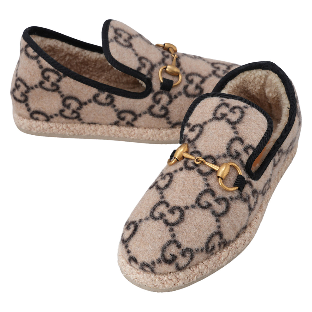 GUCCI(USED)구찌 575850 홀스빗 울 로퍼 #35