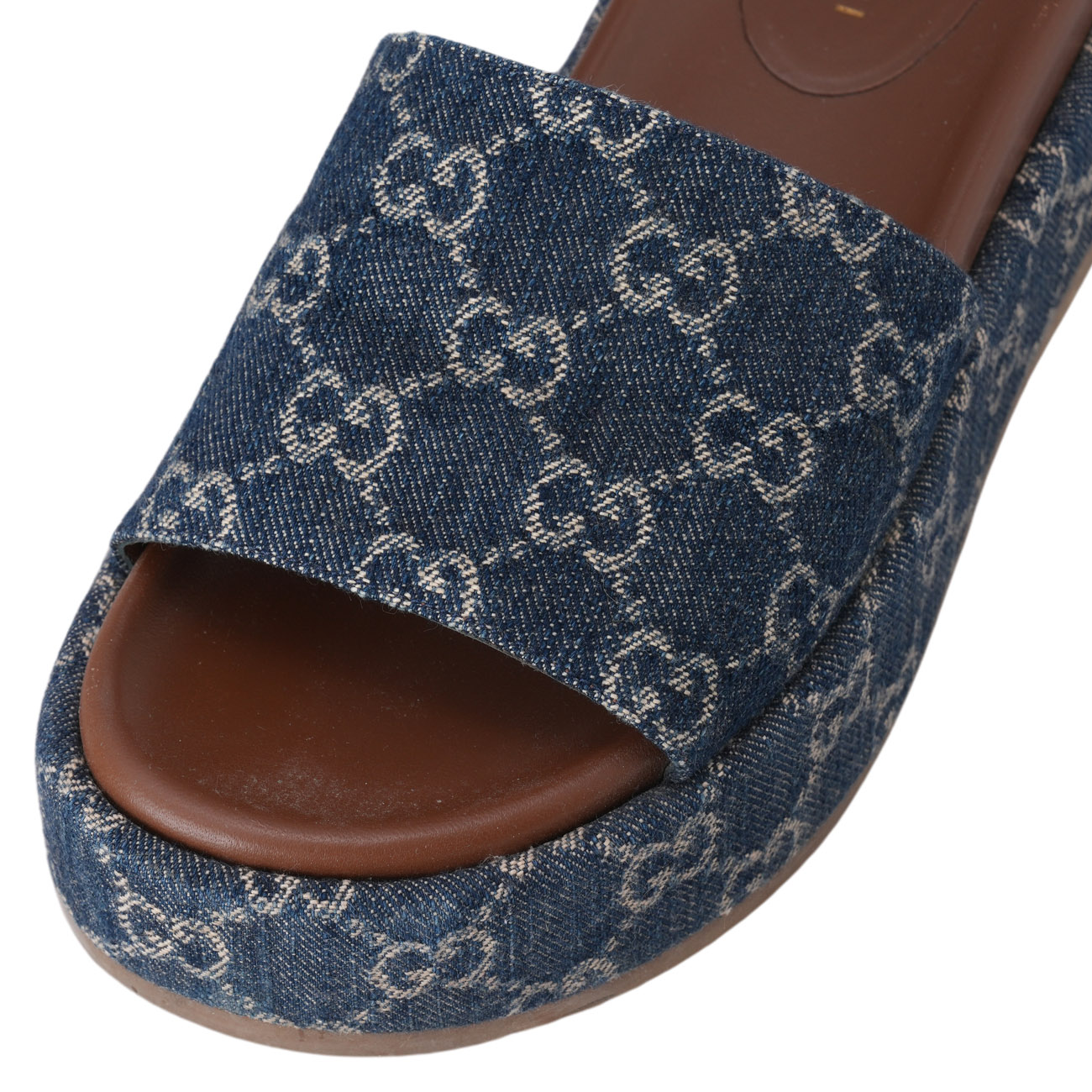 GUCCI(USED)구찌 623212 데님 통굽 슬리퍼