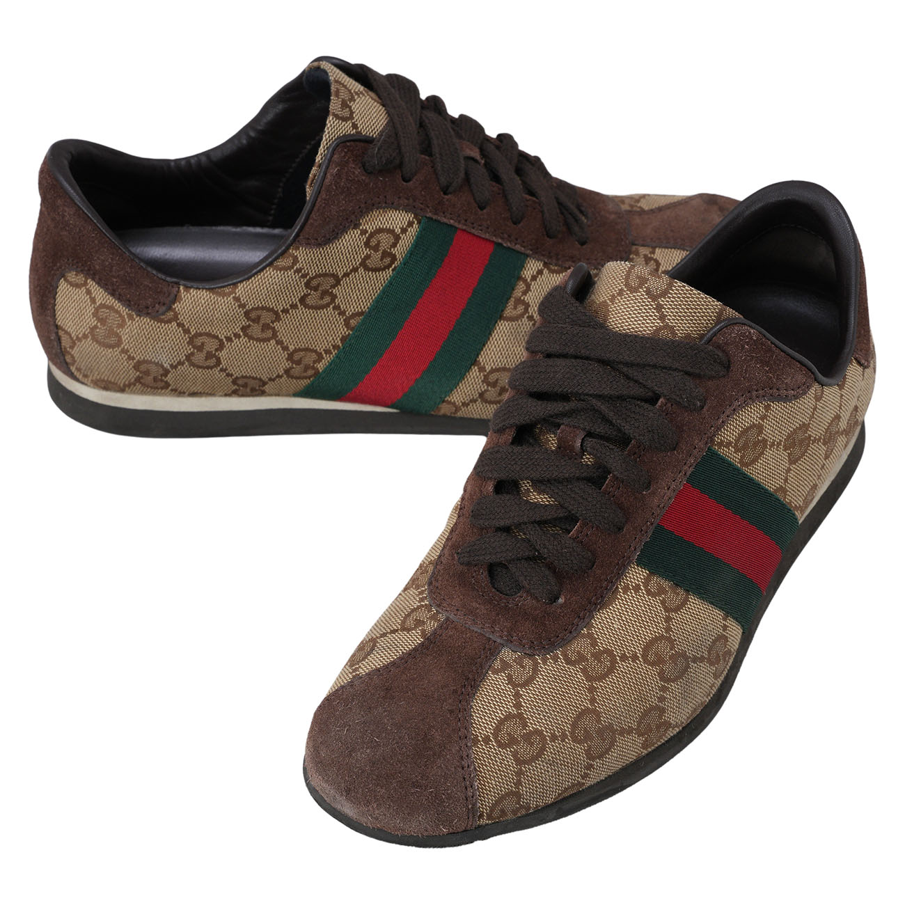 GUCCI(USED)구찌 자가드 에이스 스니커즈 #37.5