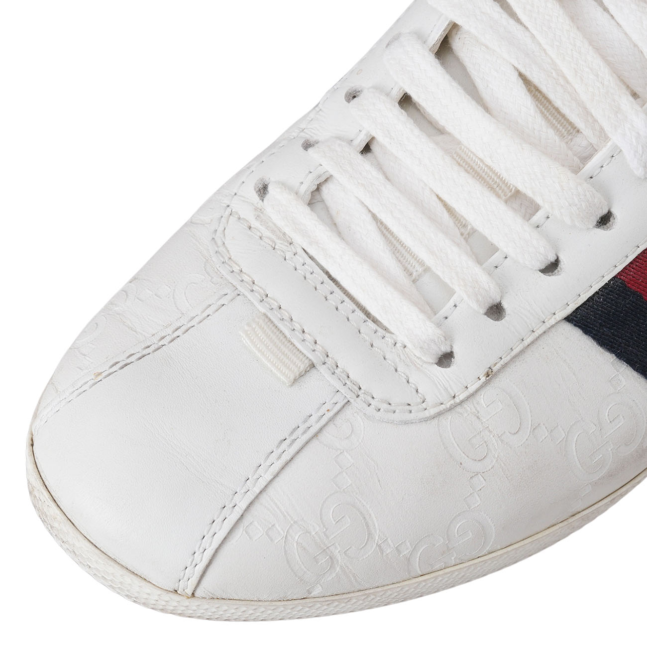 GUCCI(USED)구찌 408496 GG 씨마 삼선 스니커즈#35.5