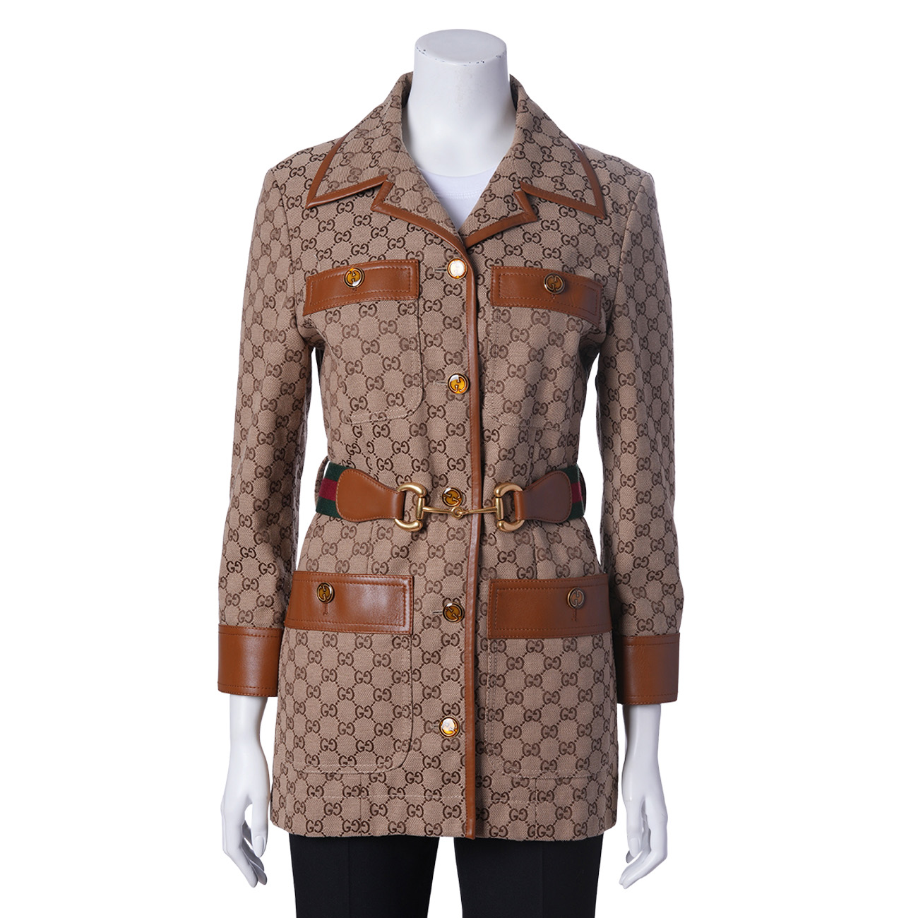 GUCCI(USED)구찌 682302 쟈가드 홀스빗 오피디아 벨트 자켓 #40