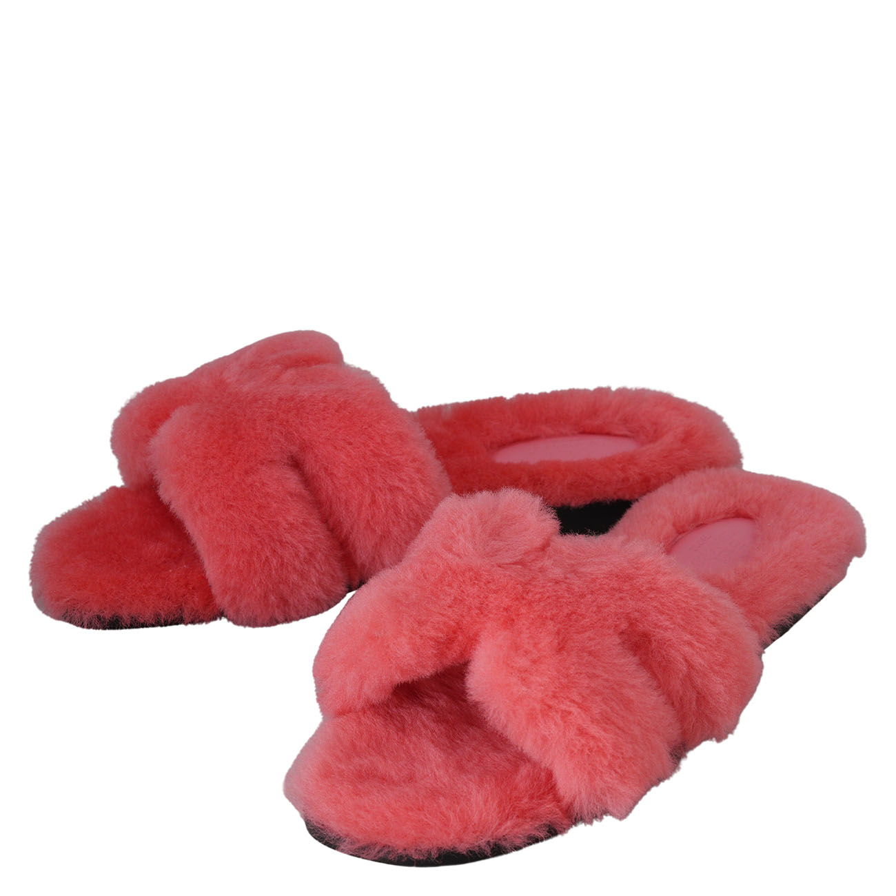 HERMES(USED)에르메스 오란 양털 슬리퍼 #36