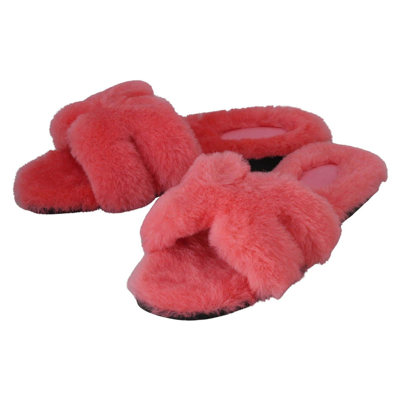 HERMES(USED)에르메스 오란 양털 슬리퍼 #36