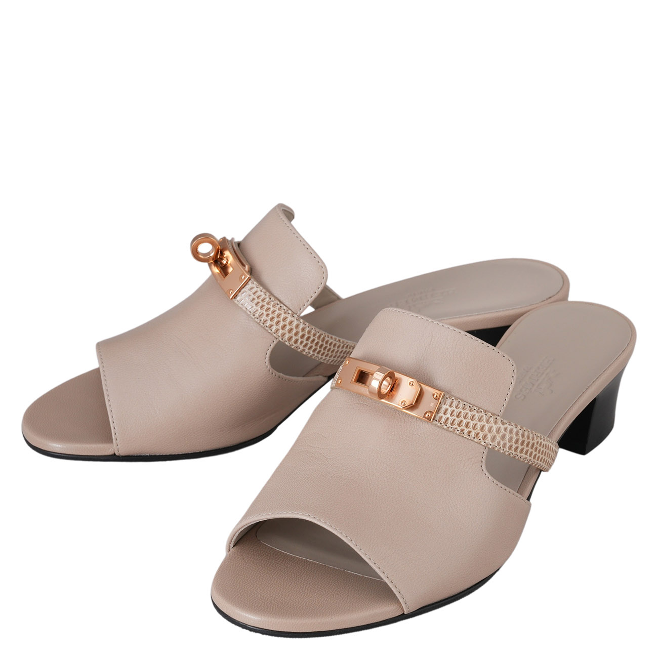 HERMES(USED)에르메스 캔디 샌들 #37 블랑곰므