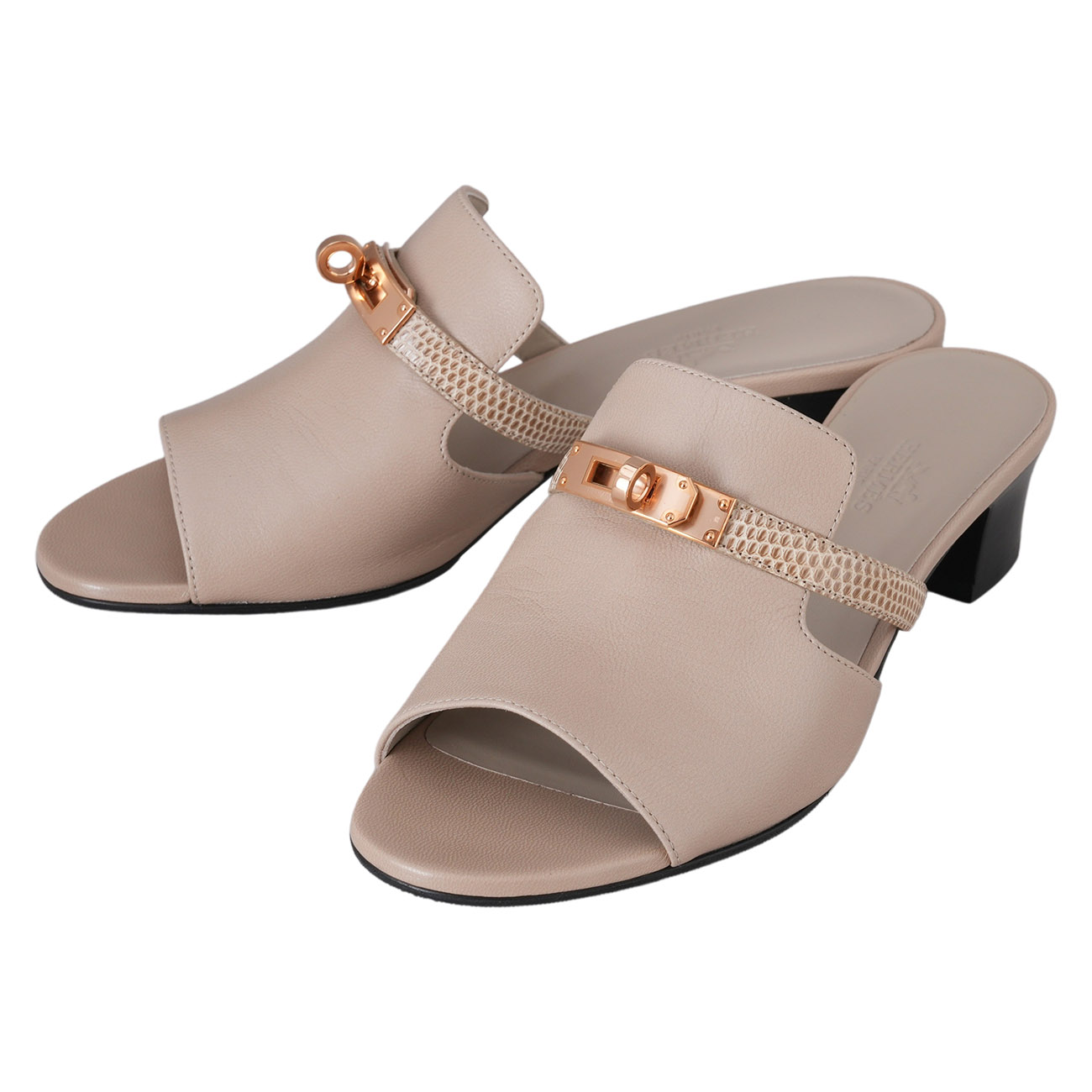 HERMES(USED)에르메스 캔디 샌들 #37 블랑곰므