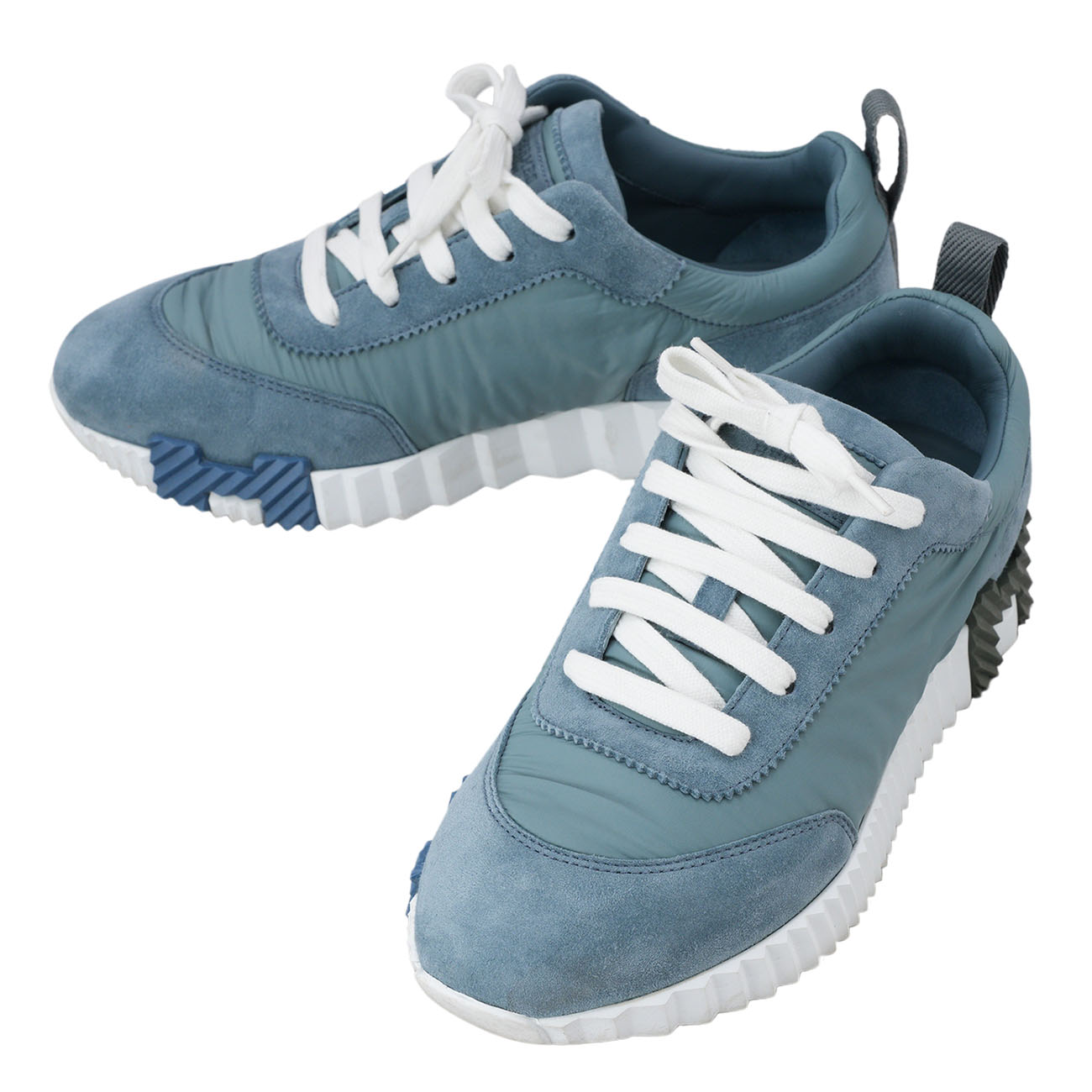 HERMES(USED)에르메스 바운싱 스니커즈 #37.5 블루삐네드