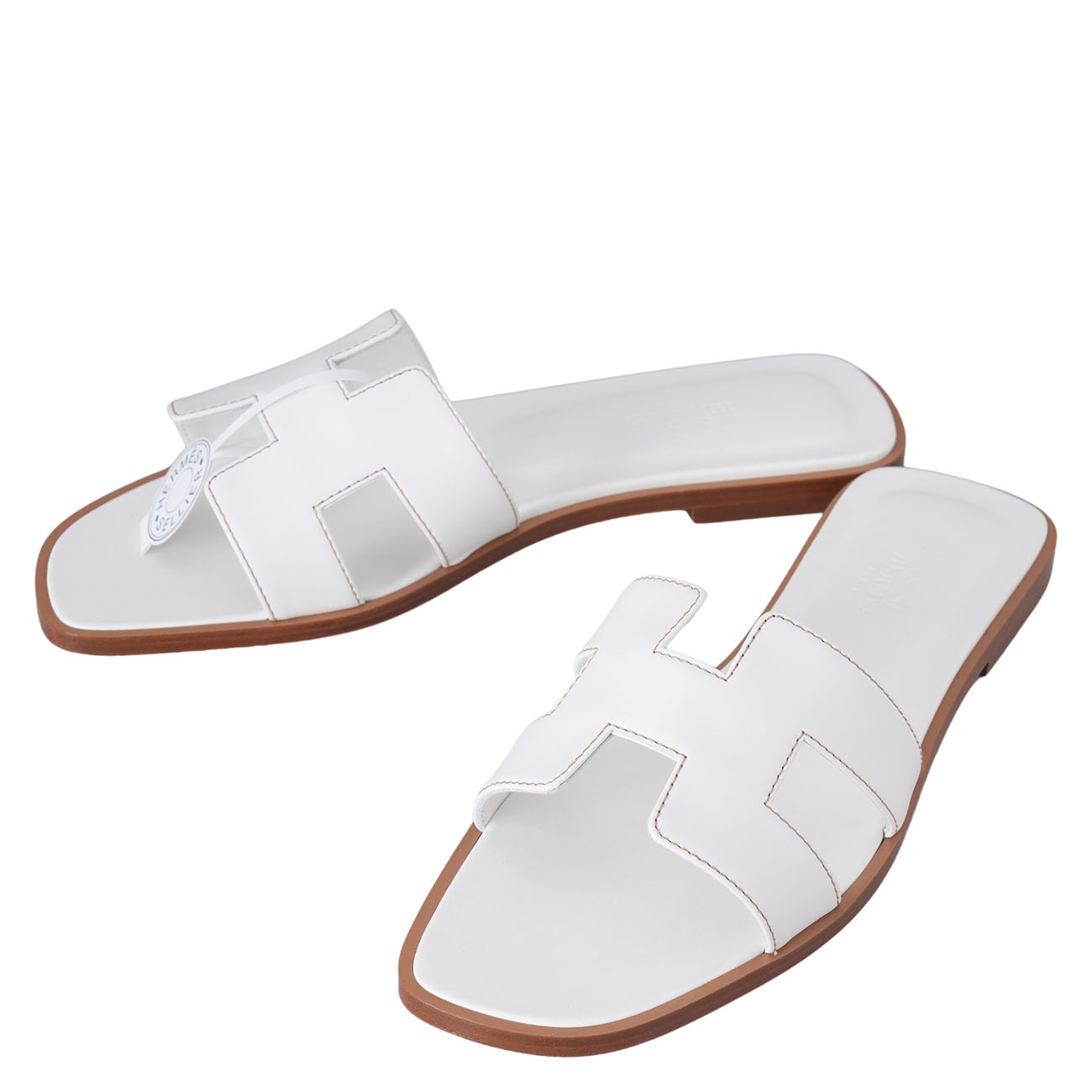 HERMES(USED)에르메스 오란 슬리퍼 블랑#37.5