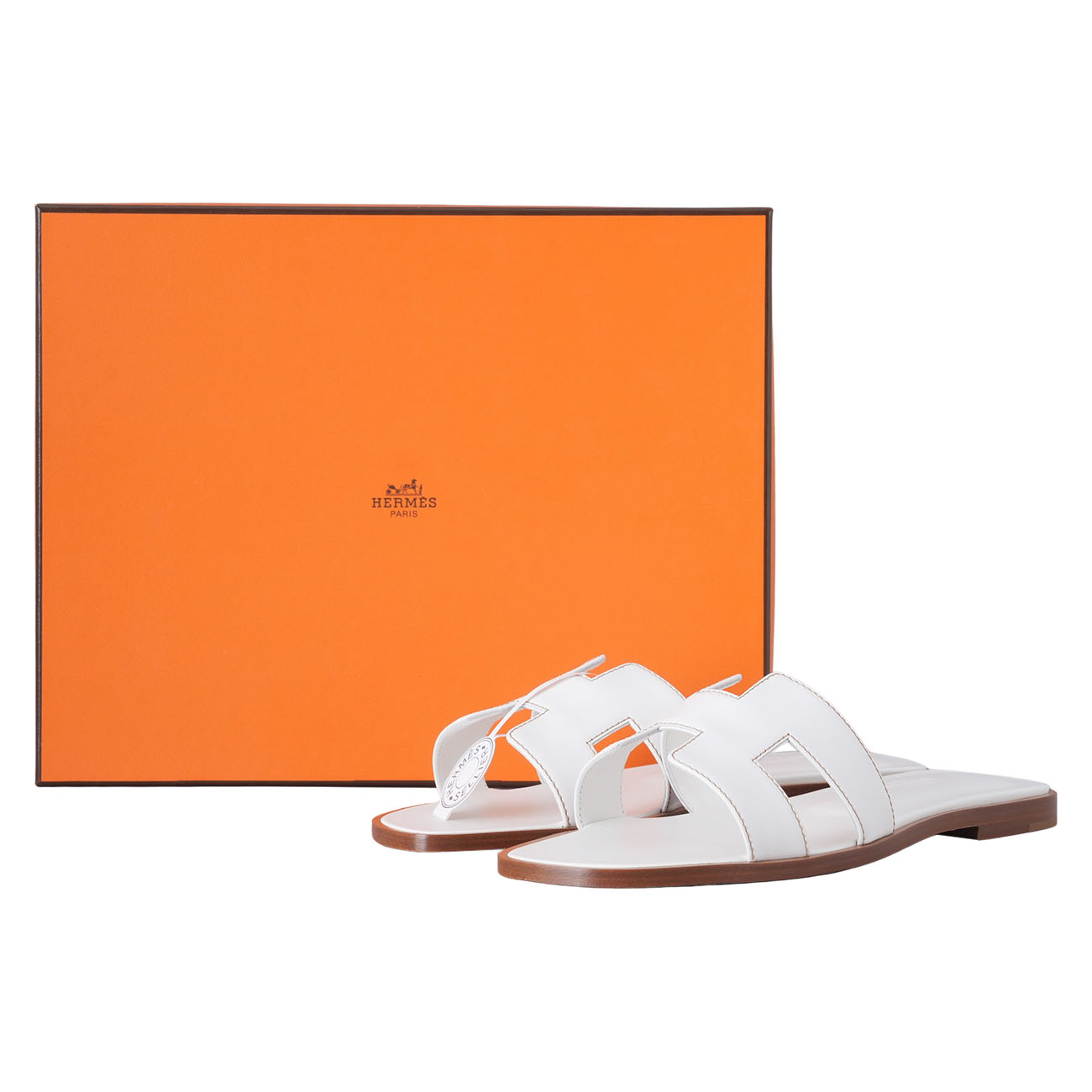 HERMES(USED)에르메스 오란 슬리퍼 블랑#37.5