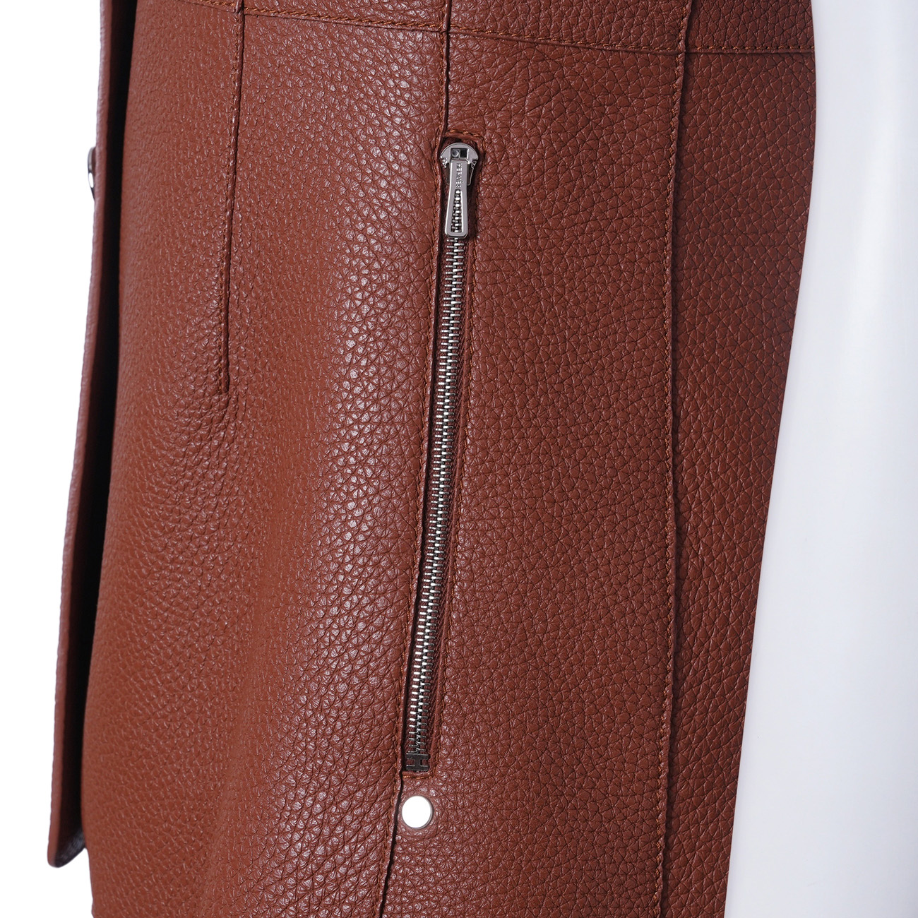 HERMES(USED)에르메스 브라운 가죽 조끼 #38