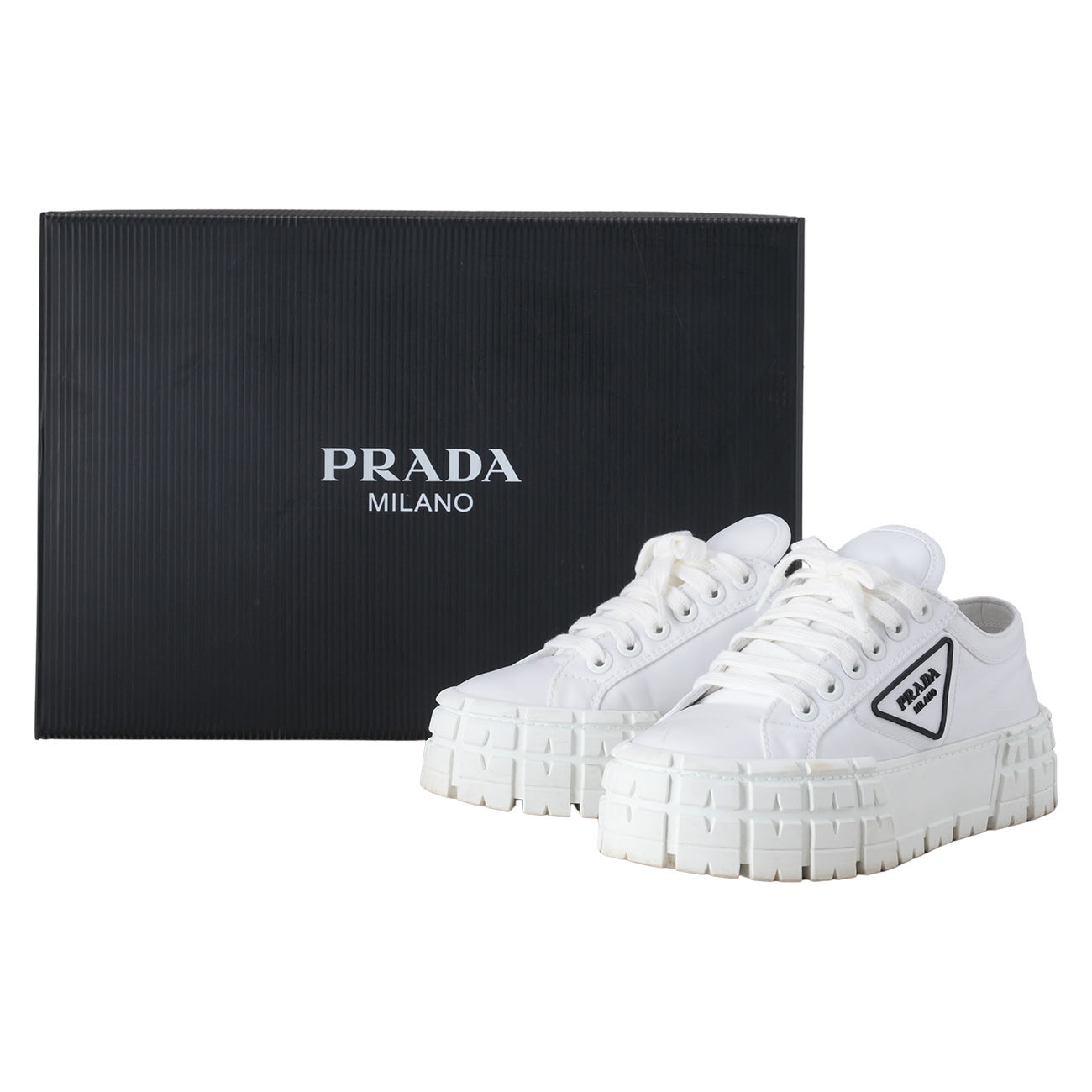 PRADA(USED)프라다 1E260M 나일론 스니커즈#37