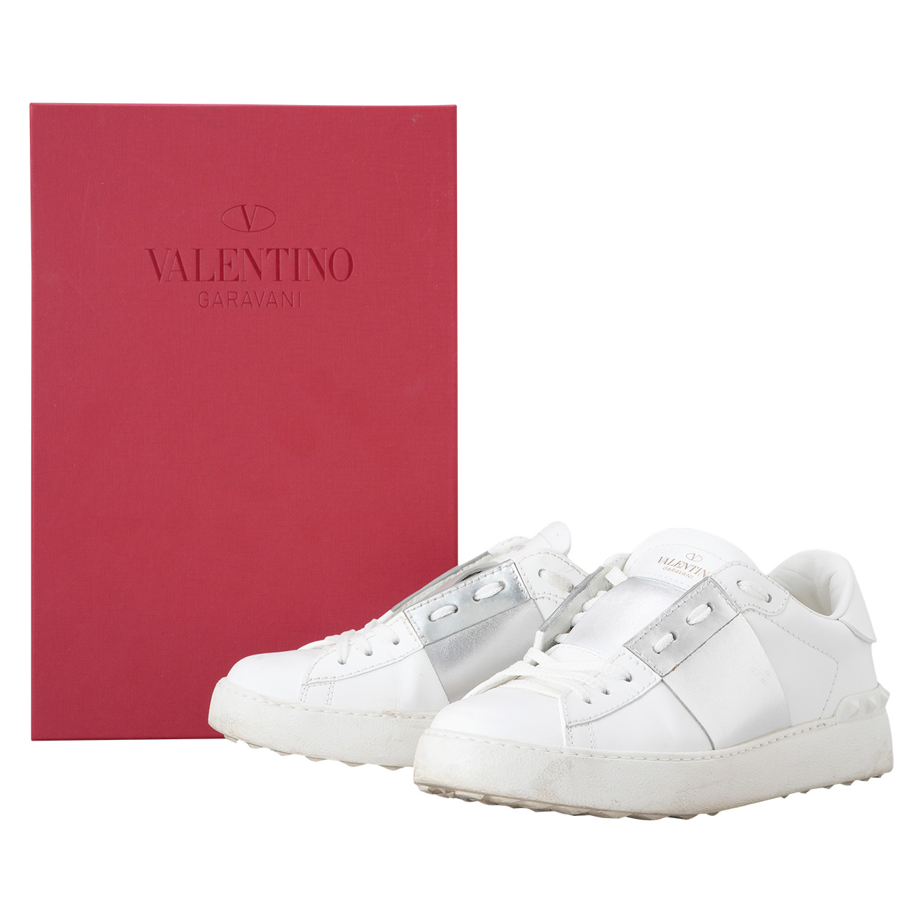 VALENTINO(USED)발렌티노 락스터드 히든 오픈 스니커즈 #37